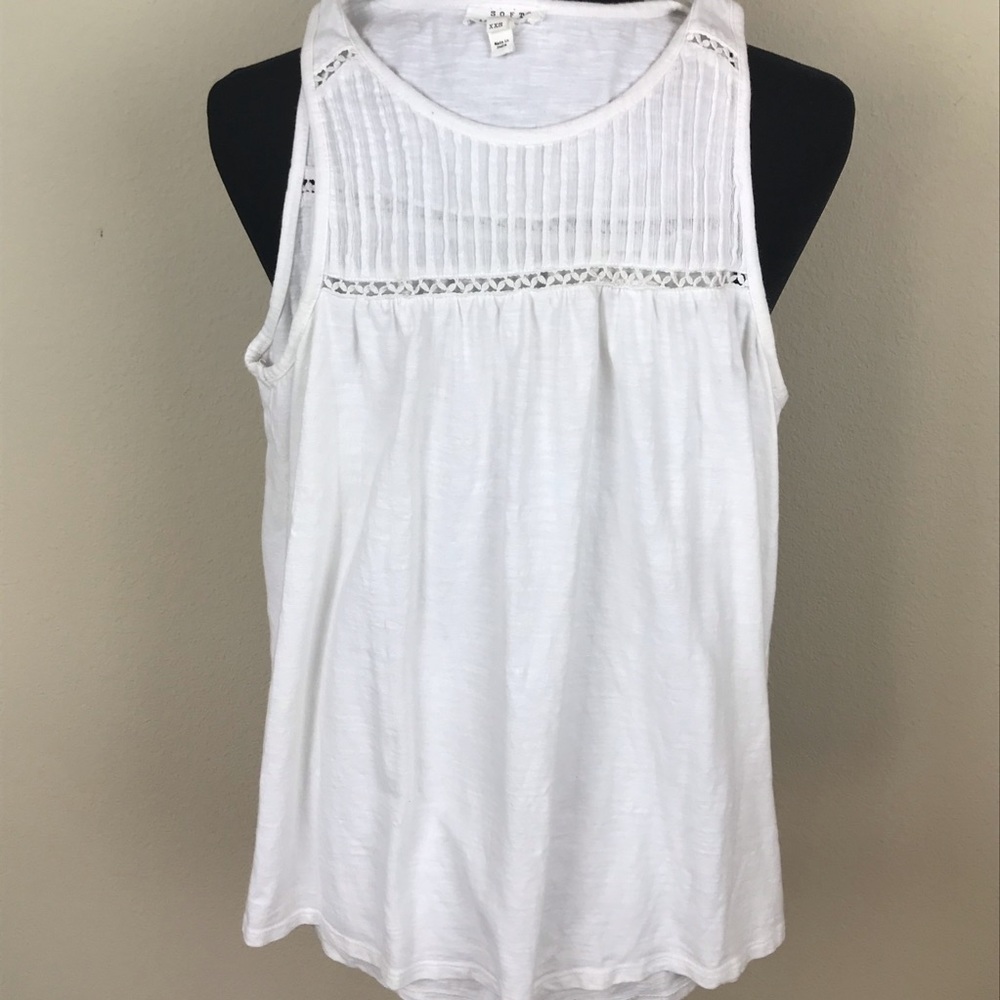 SOFT JOIE Sleeveless White Top XXS (Fits like S)
